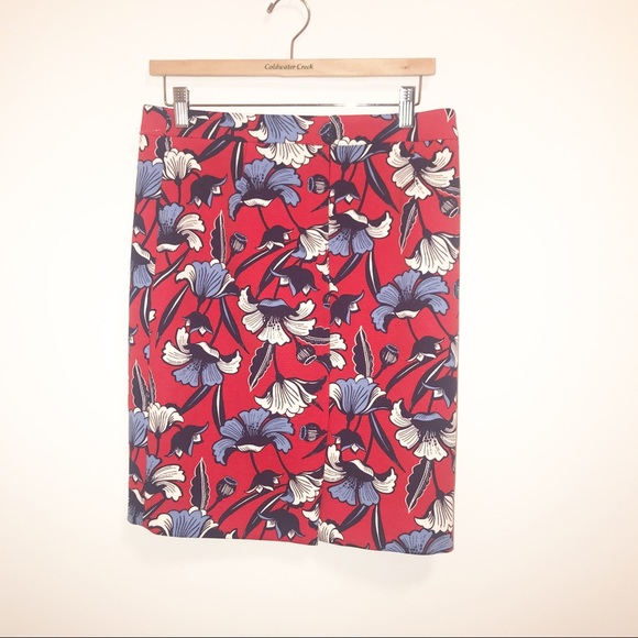 J.Crew Factory Floral Pencil Skirt-4 NWOT - Picture 6 of 8